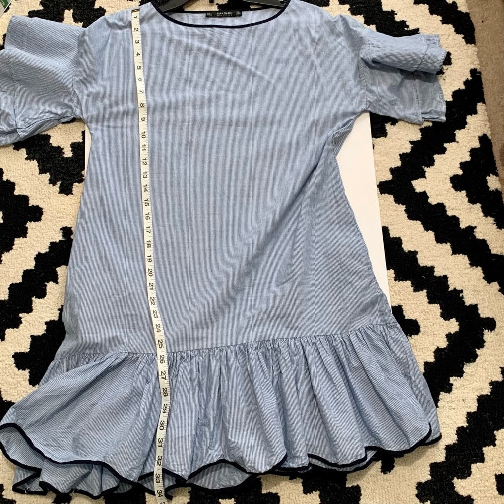 Zara Basic Striped Dress Size Small - image 7